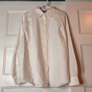 🚨 Clearance 🚨 Jones New York Signature Woman Non-Iron White Cotton Button Up